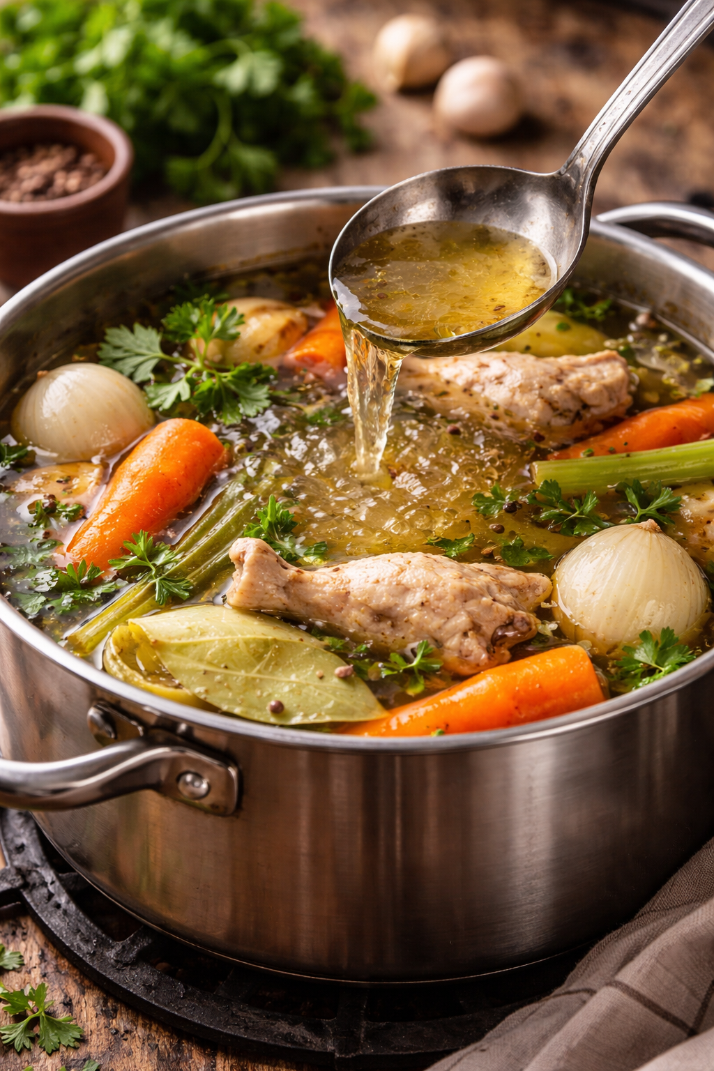Cómo hacer un caldo casero perfecto: el truco para un sabor profundo