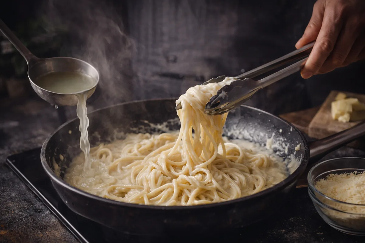 Cómo hacer una pasta cremosa sin nata: el truco que usan los chefs