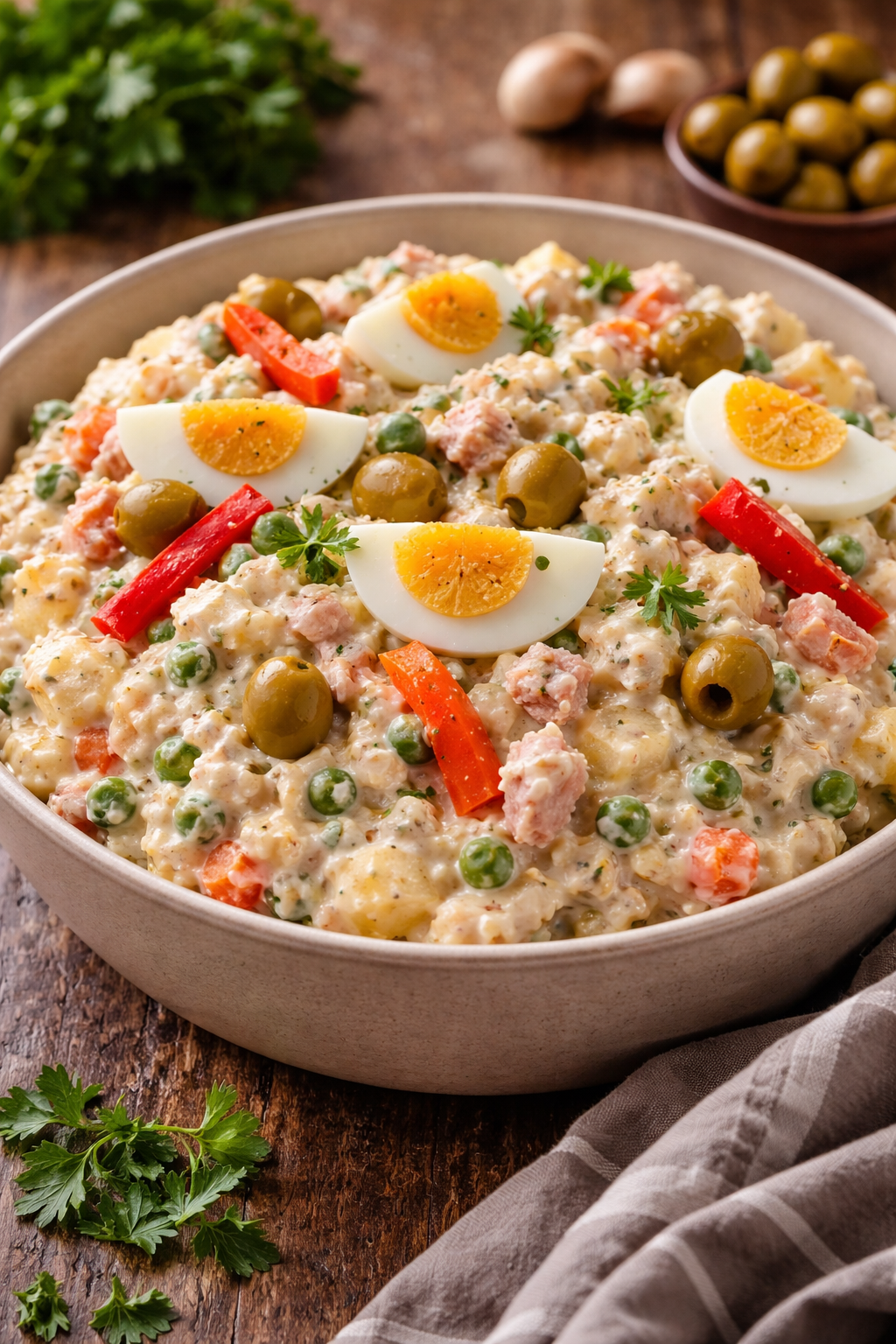 Ensaladilla rusa perfecta: el truco para que quede cremosa y con sabor