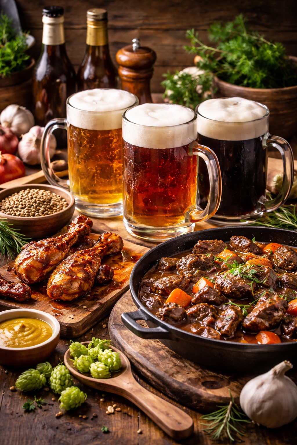 La cerveza en la cocina: historia, tipos y cómo usarla