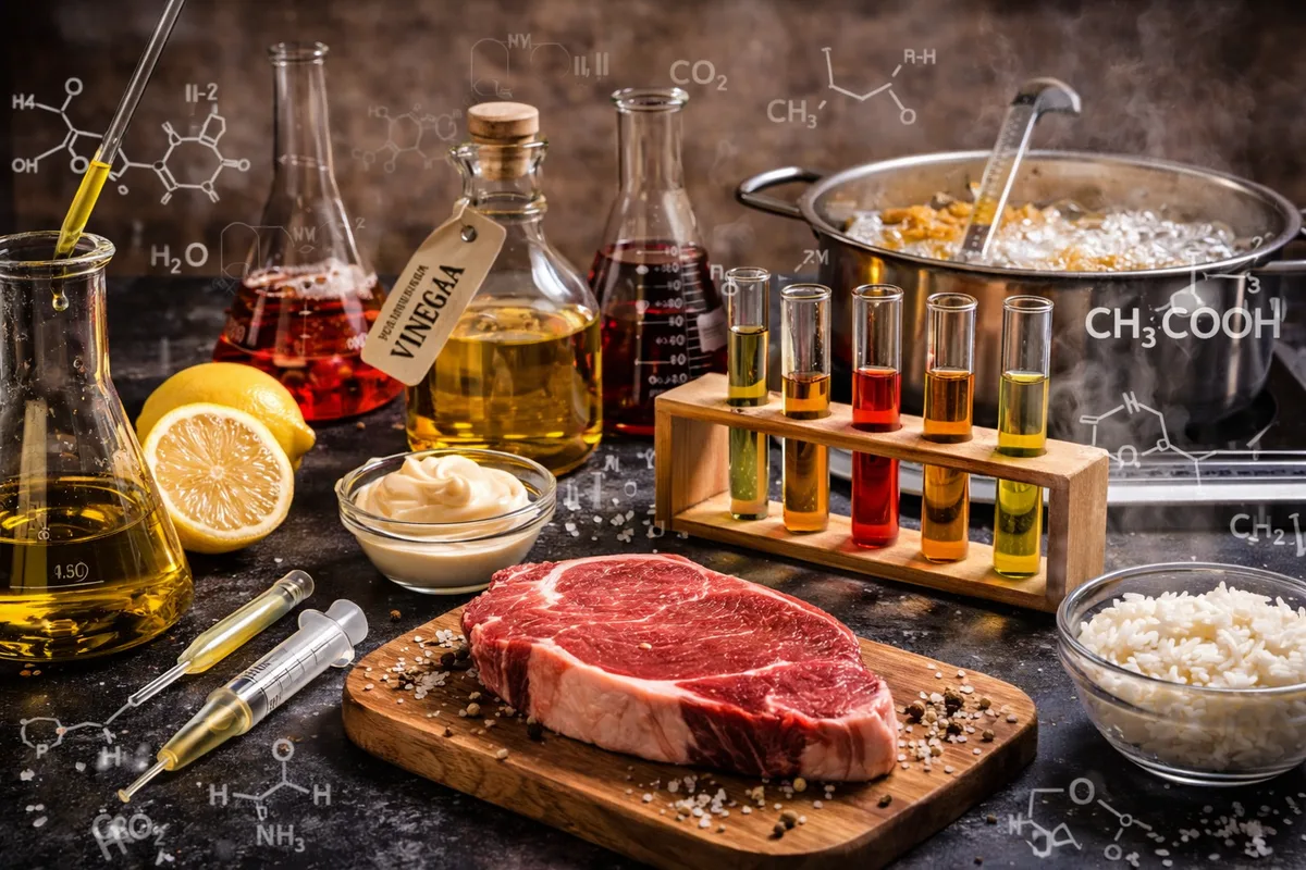 Ácidos, emulsiones y química real en cocina: cómo usarlos para mejorar tus platos