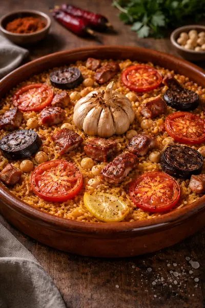 Arroz al horno valenciano auténtico tradicional
