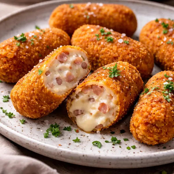Croquetas de jamón cremosas (nivel gastro)