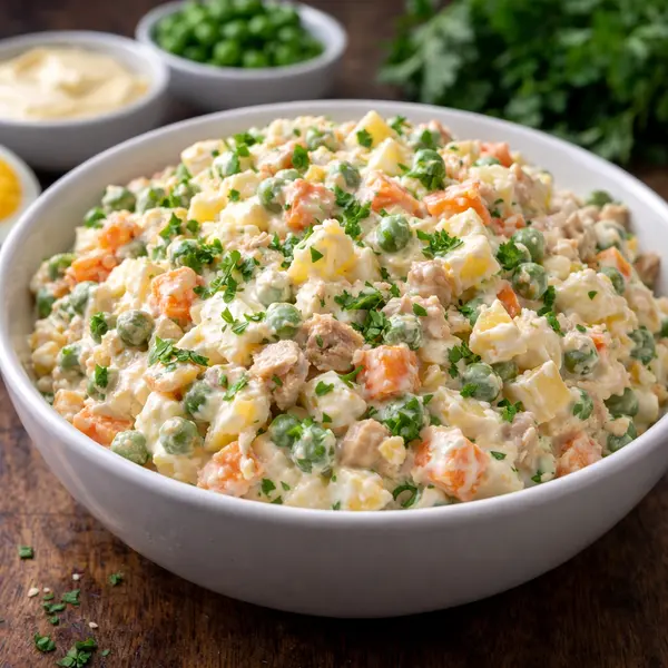 Ensaladilla rusa casera cremosa y fácil