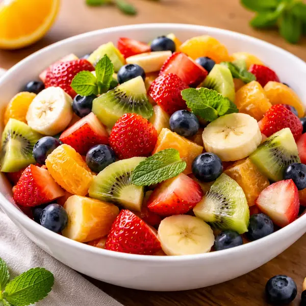 Macedonia de frutas fresca