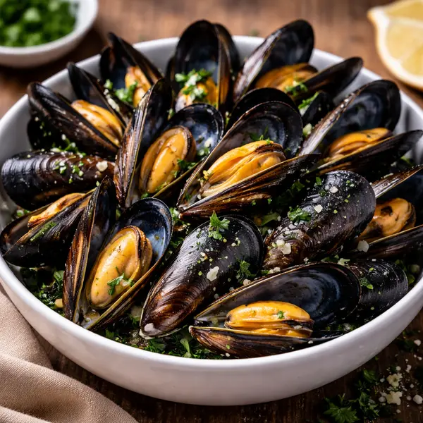Mejillones al vapor