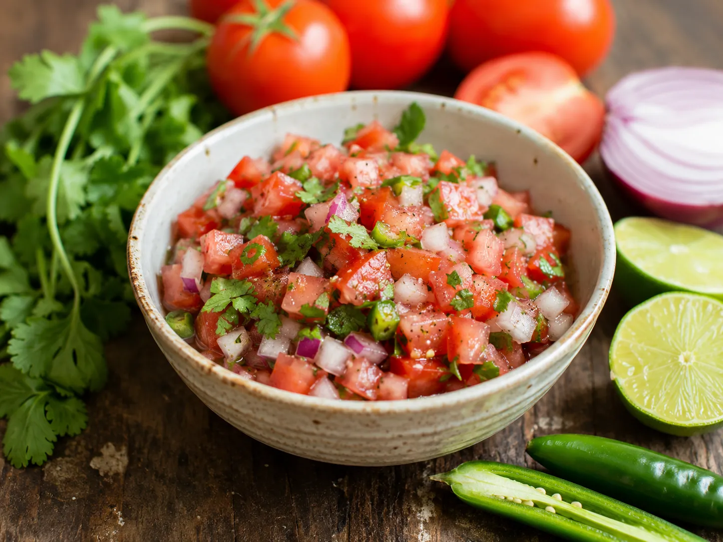 Pico de gallo casero